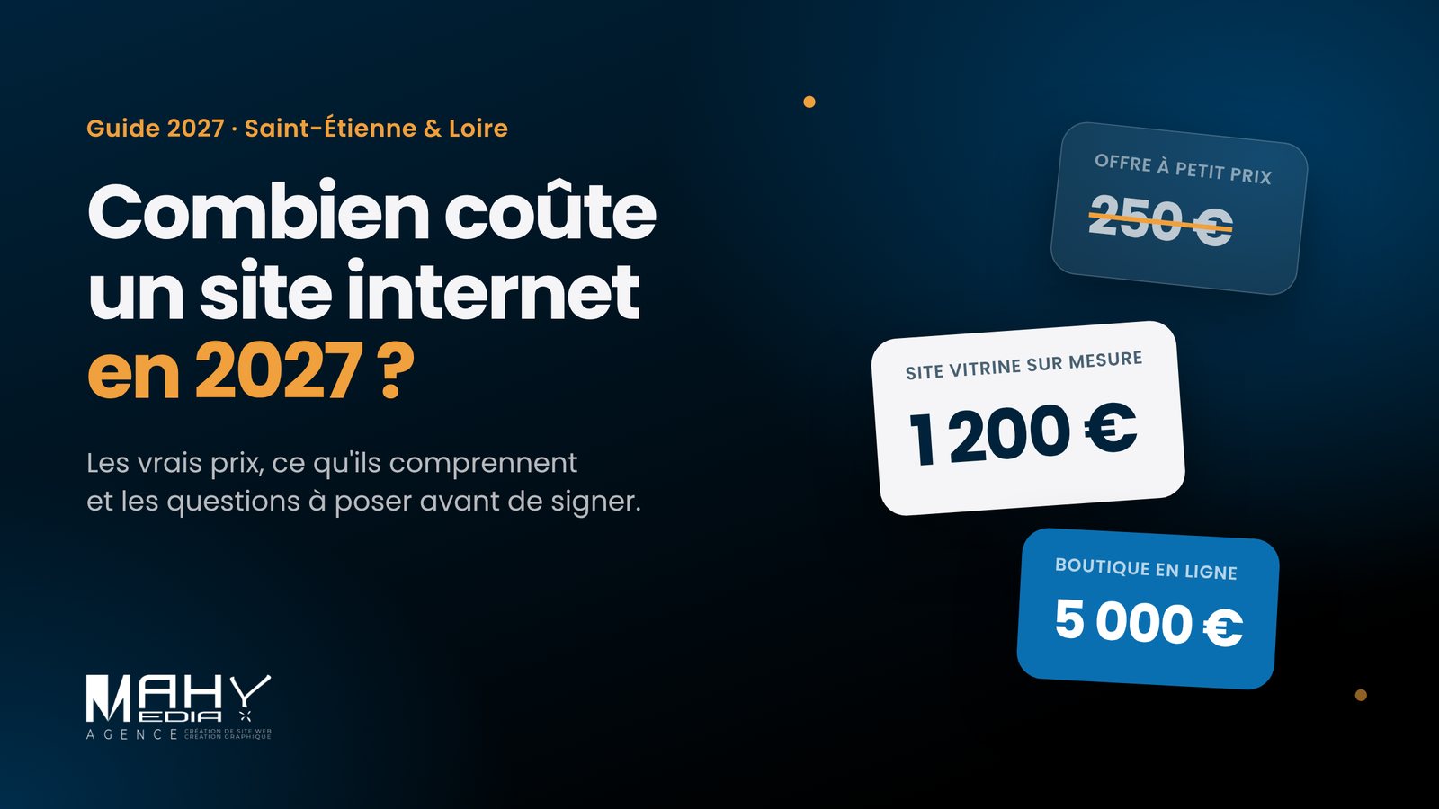 Combien coûte un site internet en 2027 – guide Mahymedia